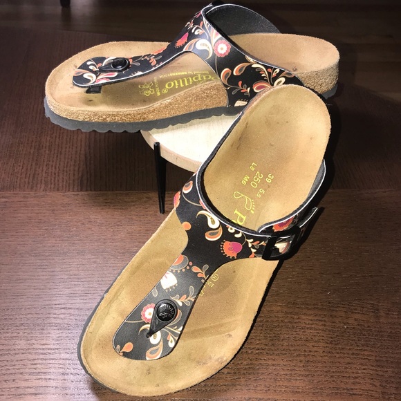 Birkenstock Shoes - Birkenstock Papillio Gizeh Floral Thong EU39